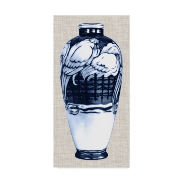 Trademark Fine Art Unknown 'Blue & White Vase Vi' Canvas Art, 16x32 WAG05341-C1632GG